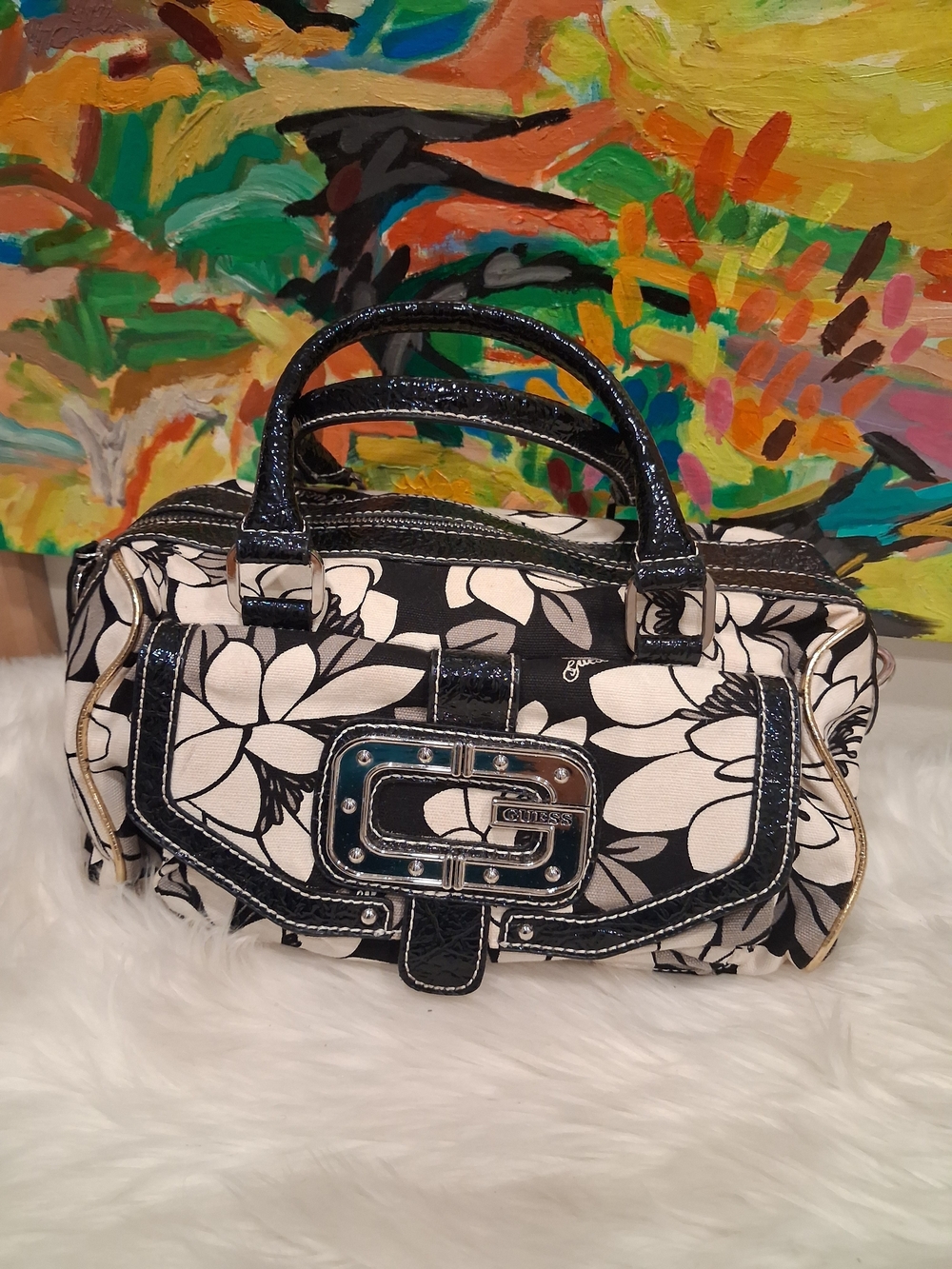 Y2k GUESS  Floral Shoulder Bag